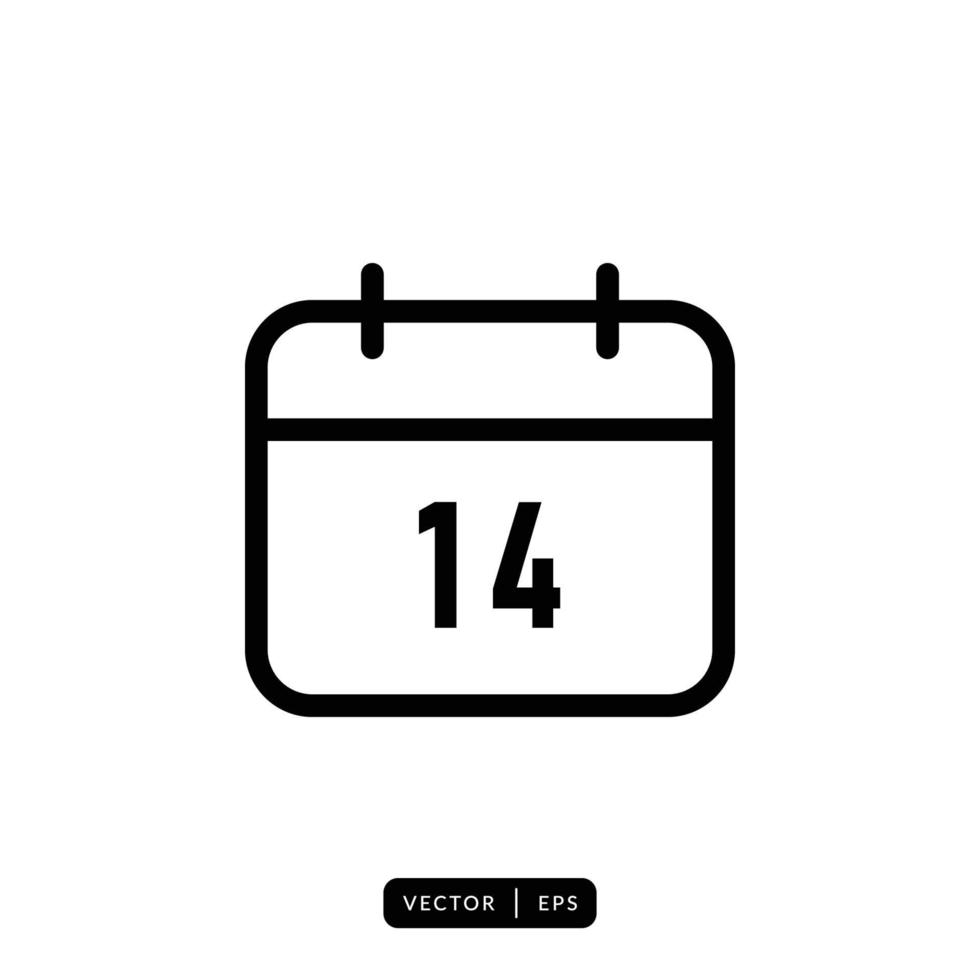 vector de icono de calendario - signo o símbolo