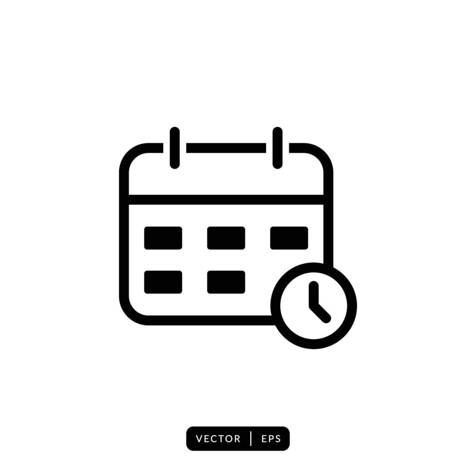 Calendar Icon Vector - Sign or Symbol