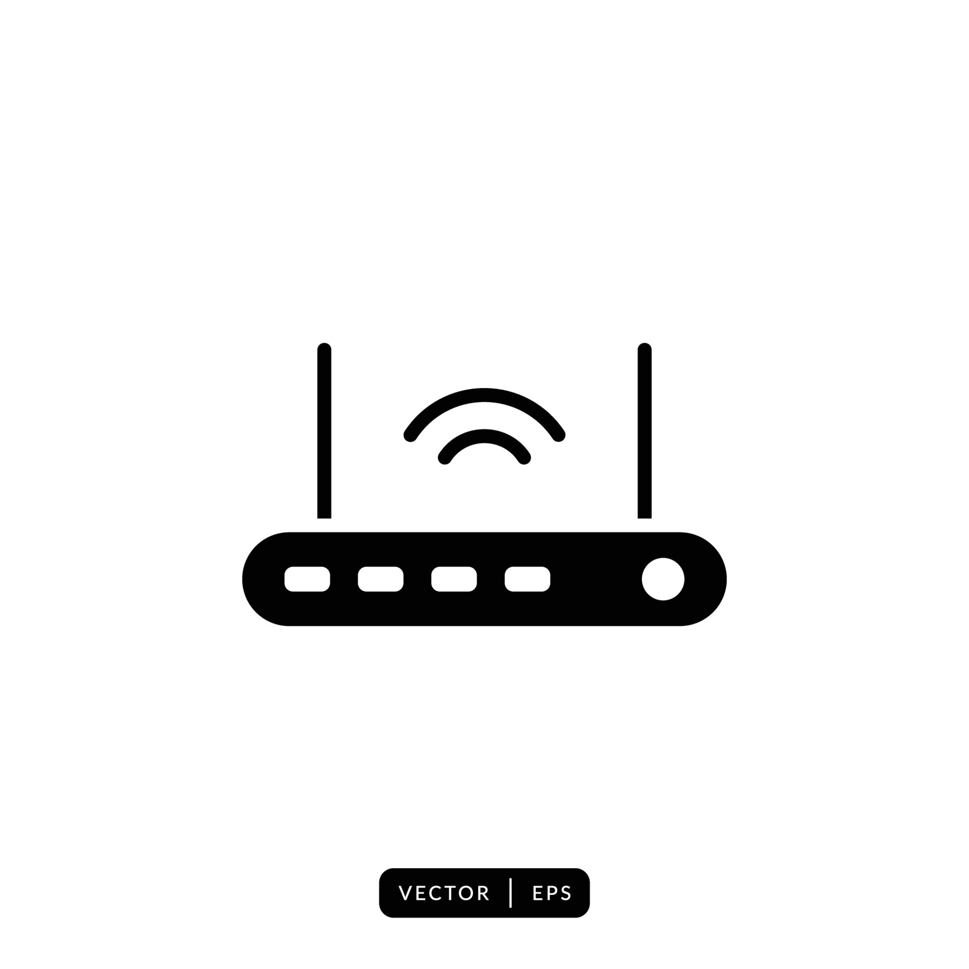 Router Icon Vector - Sign or Symbol 6201495 Vector Art at Vecteezy