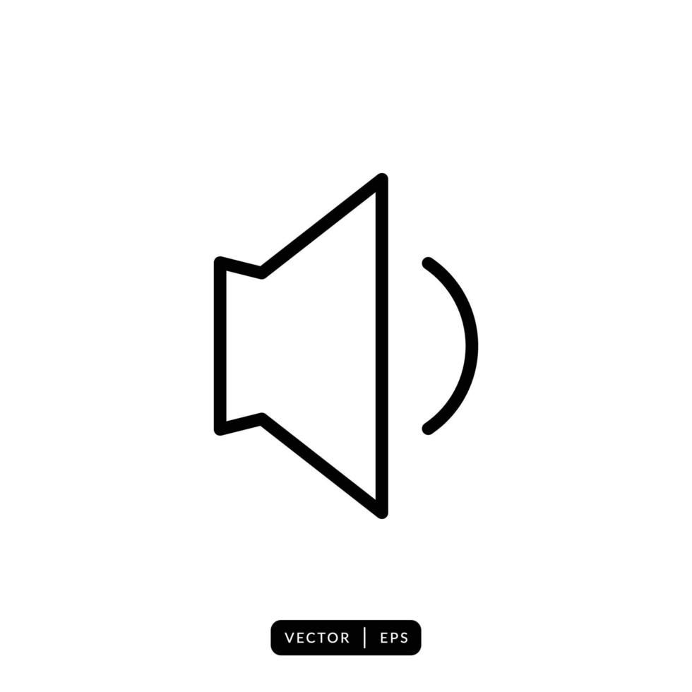 Speaker Icon Vector - Sign or Symbol