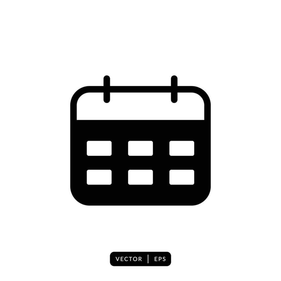 Calendar Icon Vector - Sign or Symbol