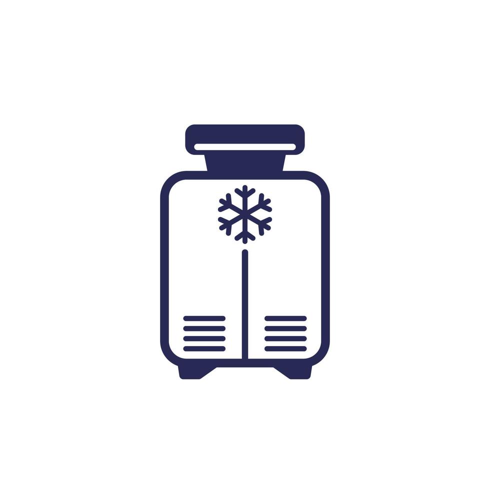 cryotherapy, cryosauna icon on white vector