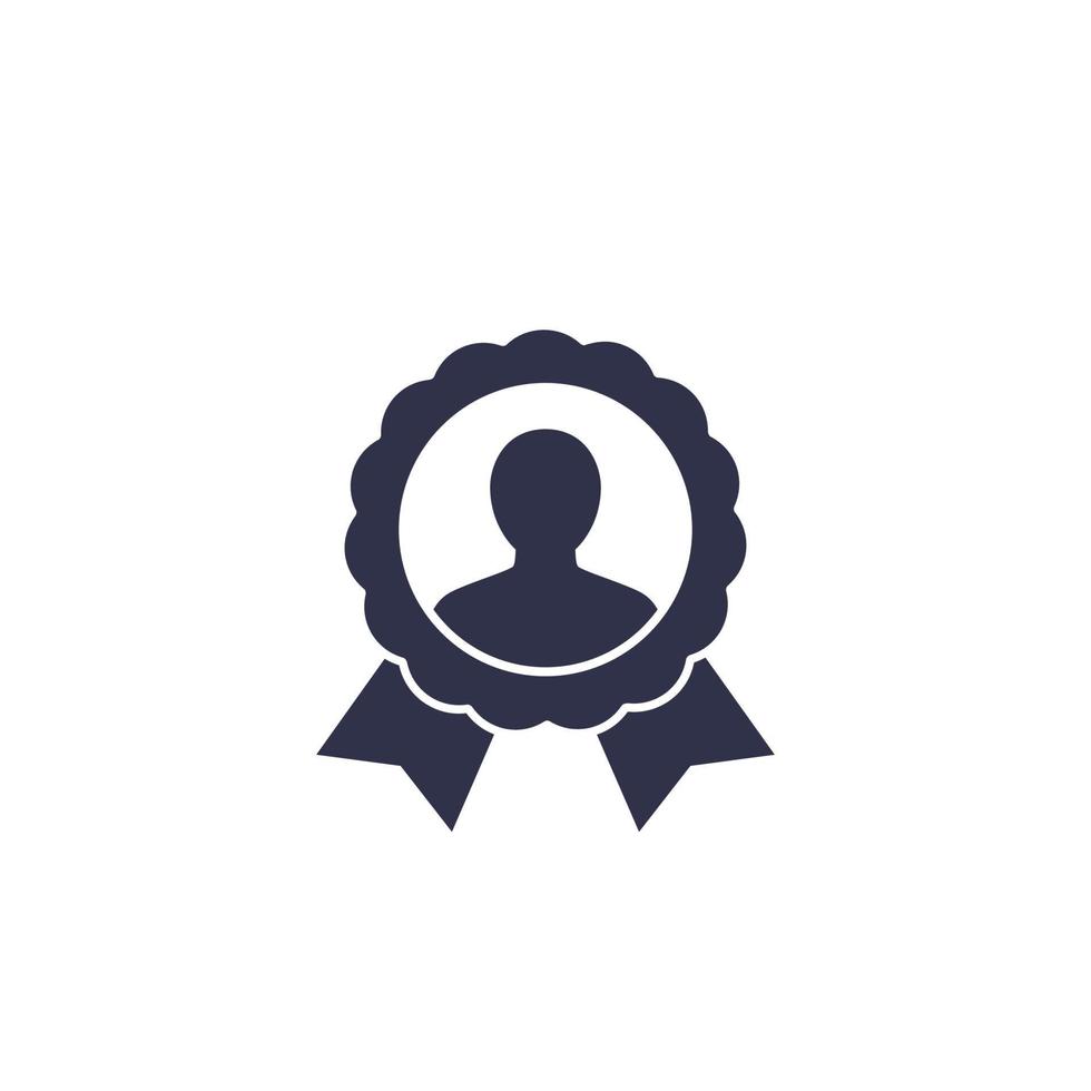 customer loyalty icon on white vector