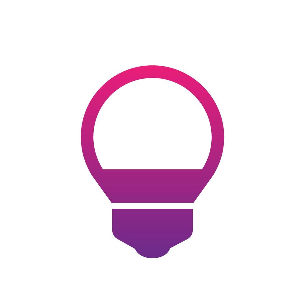 led light simple icon vector