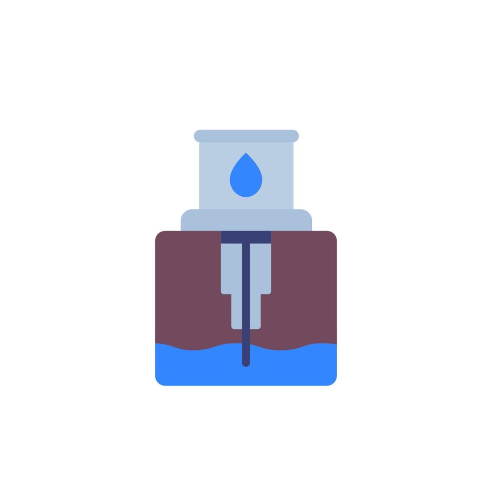 water borehole vector icon on white