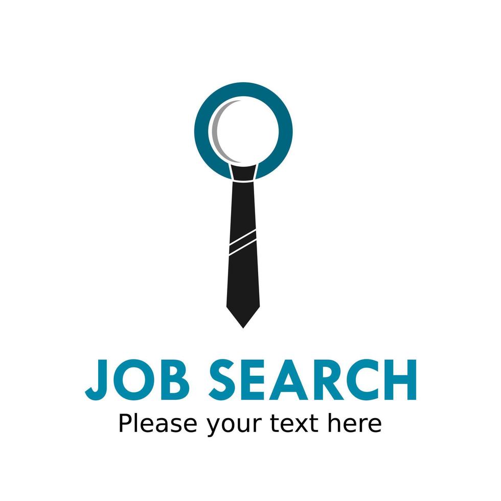 Job serach logo design template illustration. suiatble for management factory, job seekers, agency etc vector