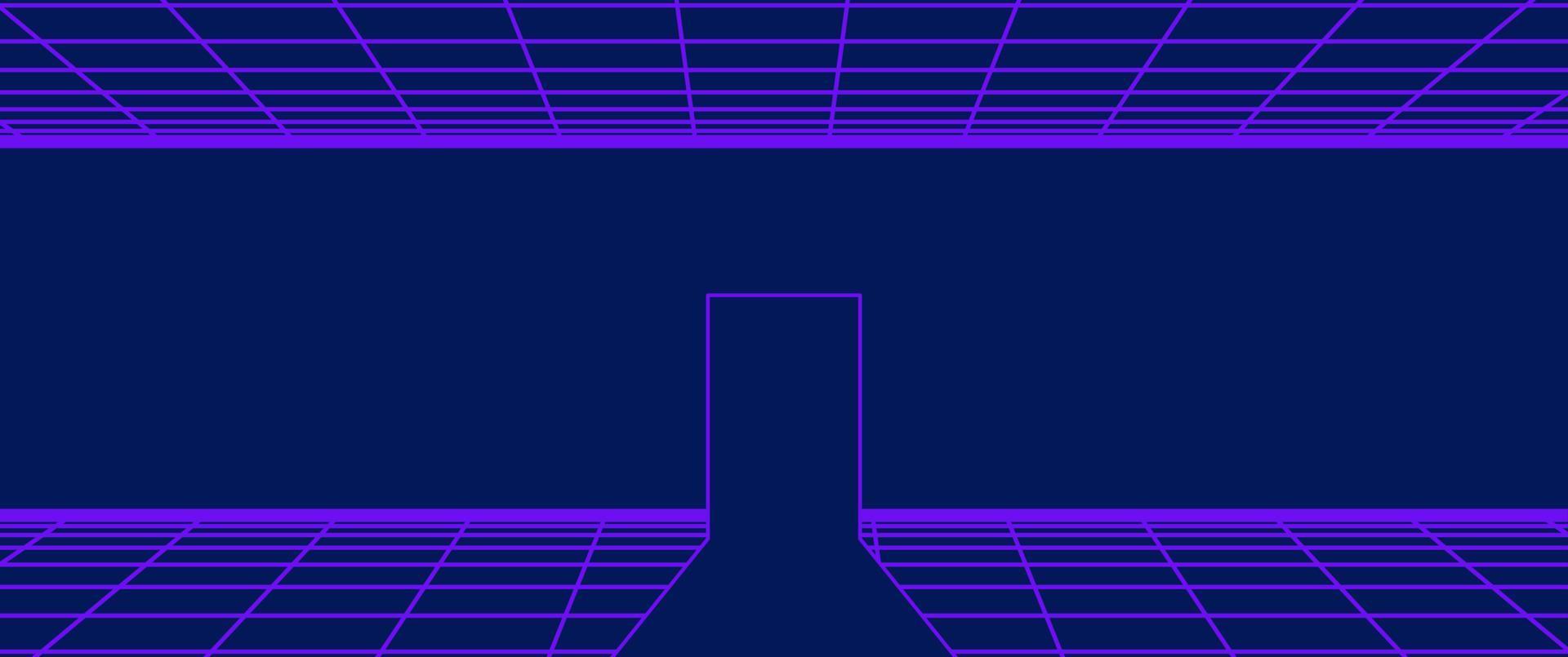 80s Retro Sci-Fi Background vector