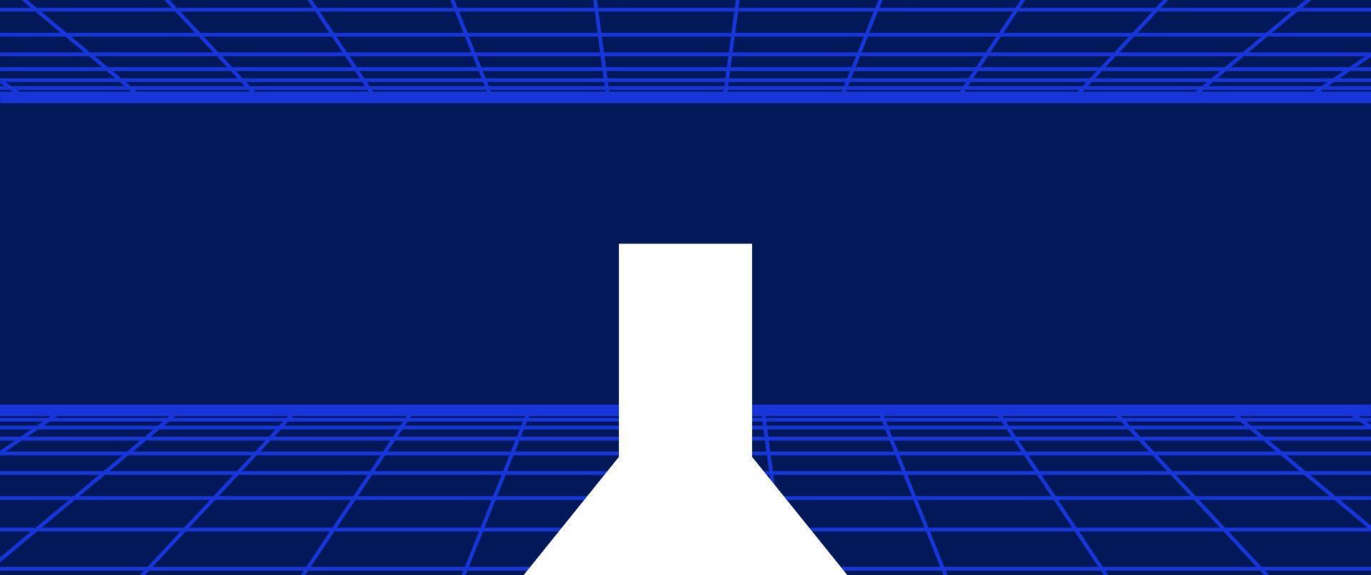 80s Retro Sci-Fi Background vector