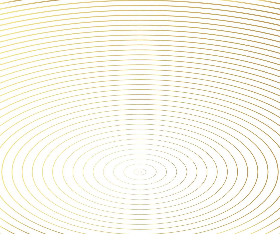 Gold luxurious circle pattern with golden wave lines over. Abstract background, vector illustration