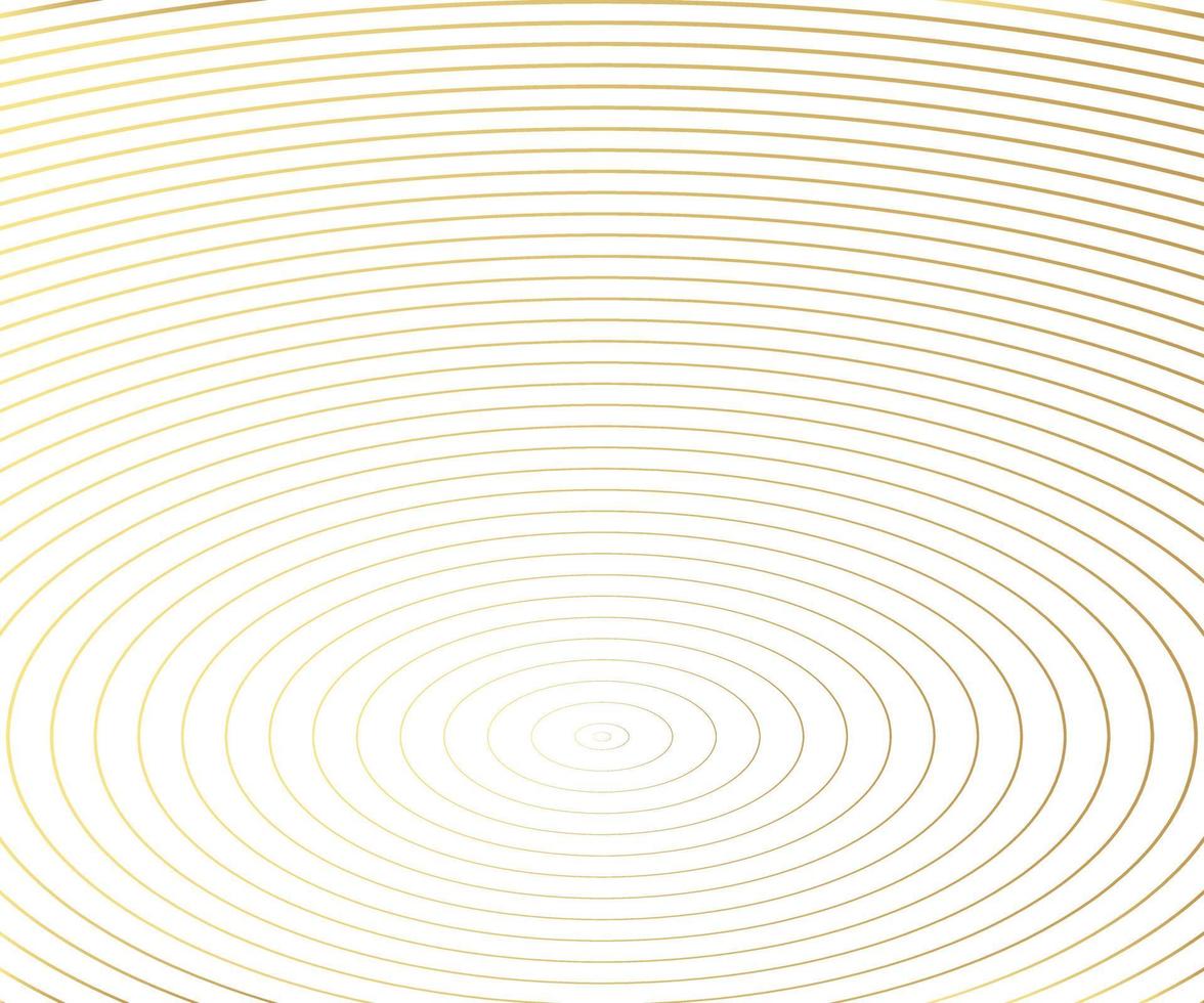 Gold luxurious circle pattern with golden wave lines over. Abstract background, vector illustration