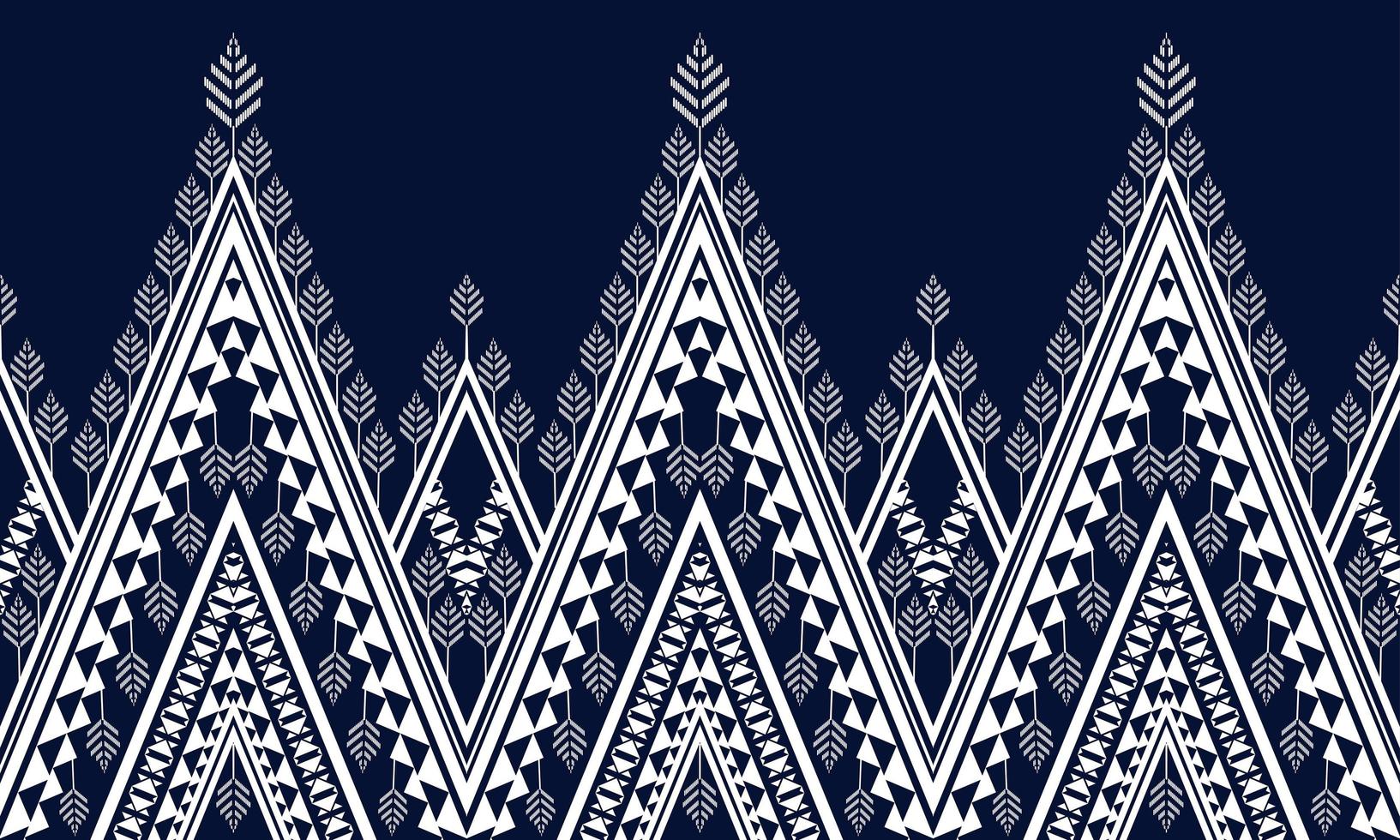 Geometric ethnic pattern design for seamless background. vector