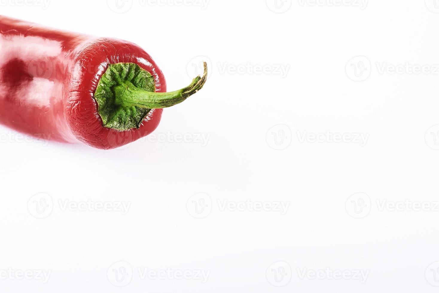 red hot chili pepper isolated on a white background photo