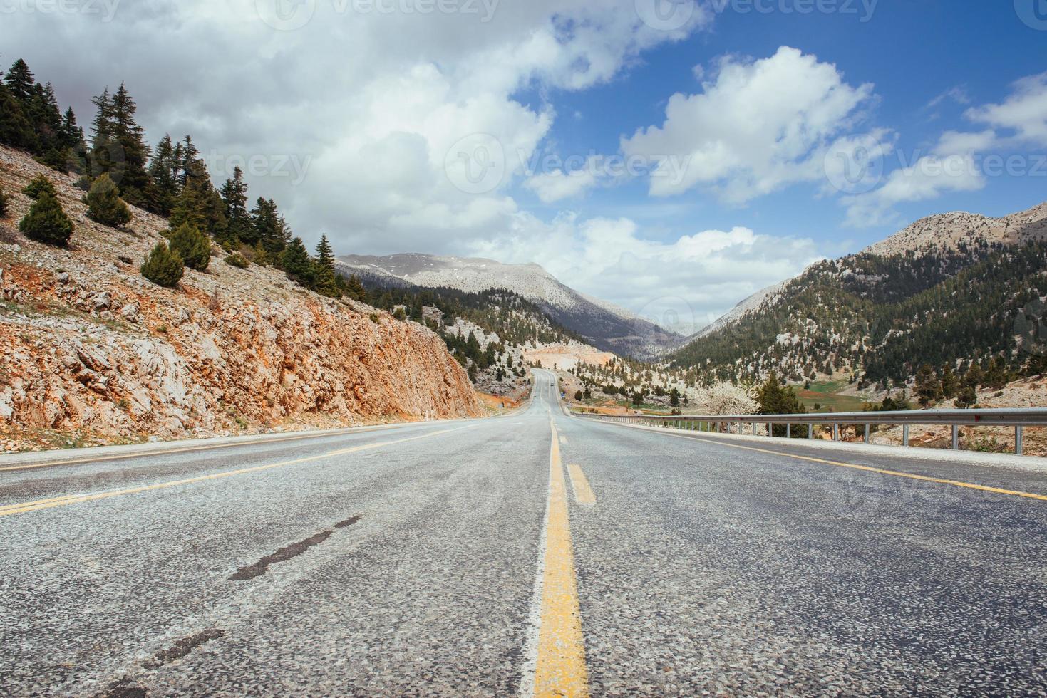 Fantastic road in the mountains. Carpathians. Ukraine photo