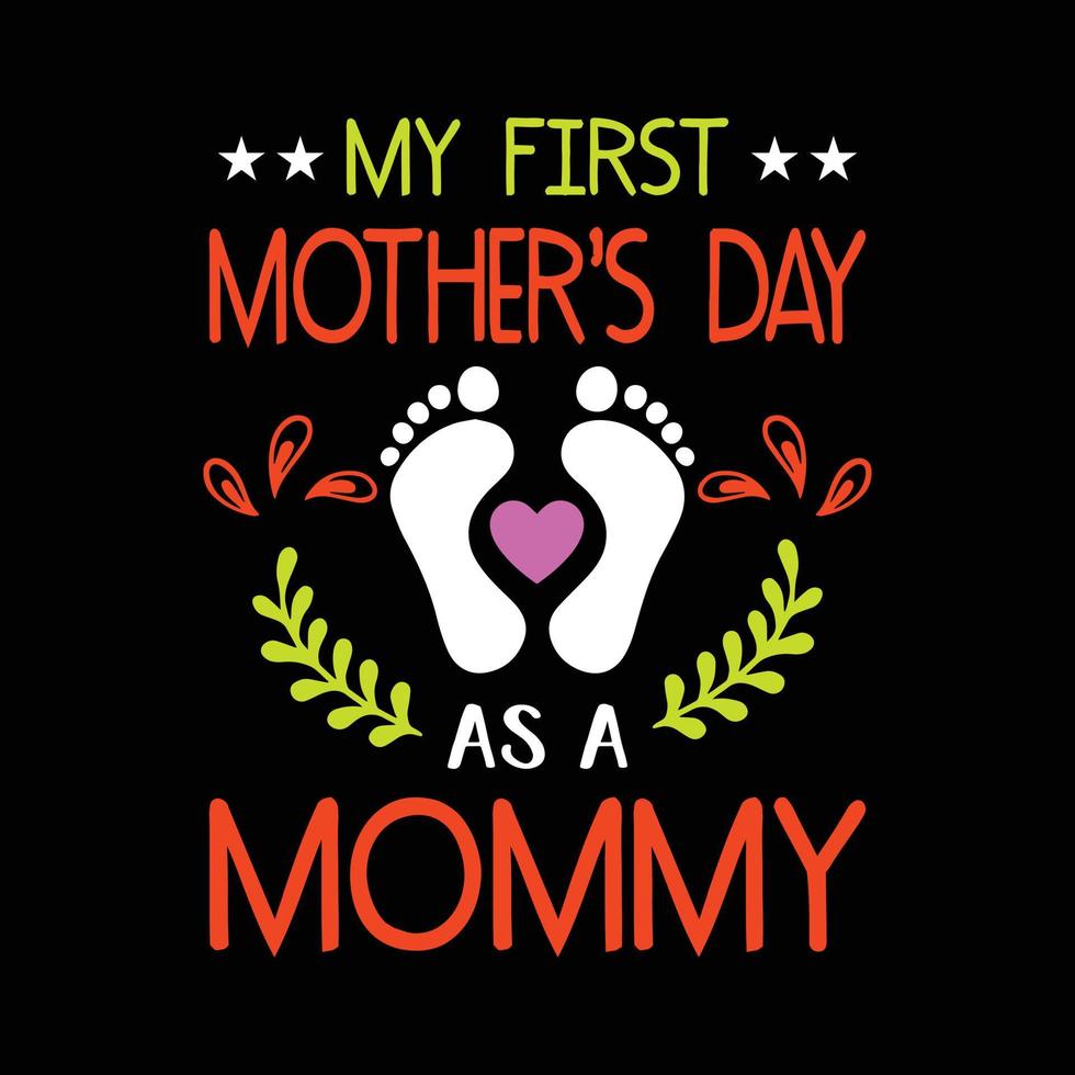 Happy mothers day t-shirt design template. Mom t shirt design for print template , lettering and typography design. vector