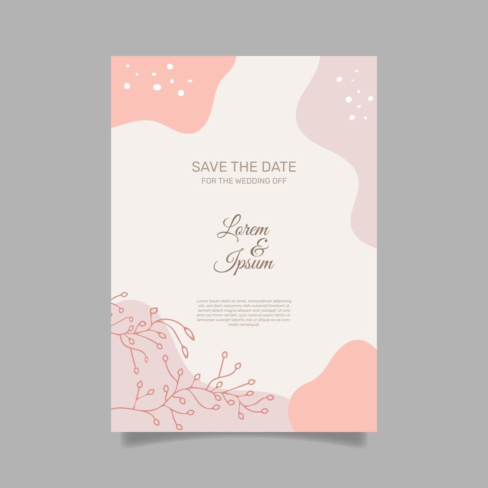 Wedding invitations vector template. save the date. abstract arts design for wedding celebration. - Vector.