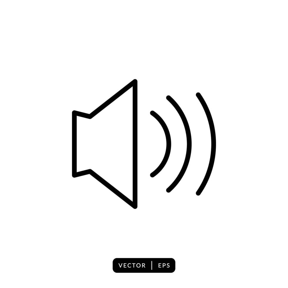 Speaker Icon Vector - Sign or Symbol
