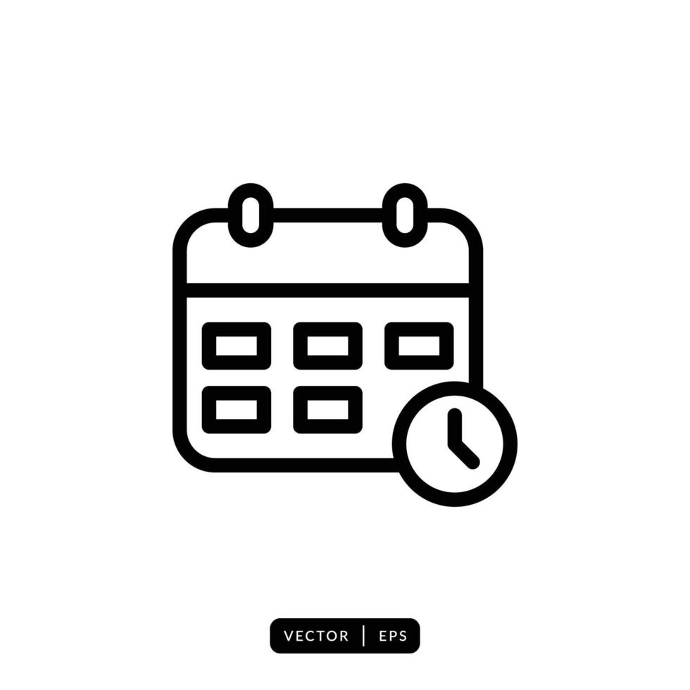 vector de icono de calendario - signo o símbolo