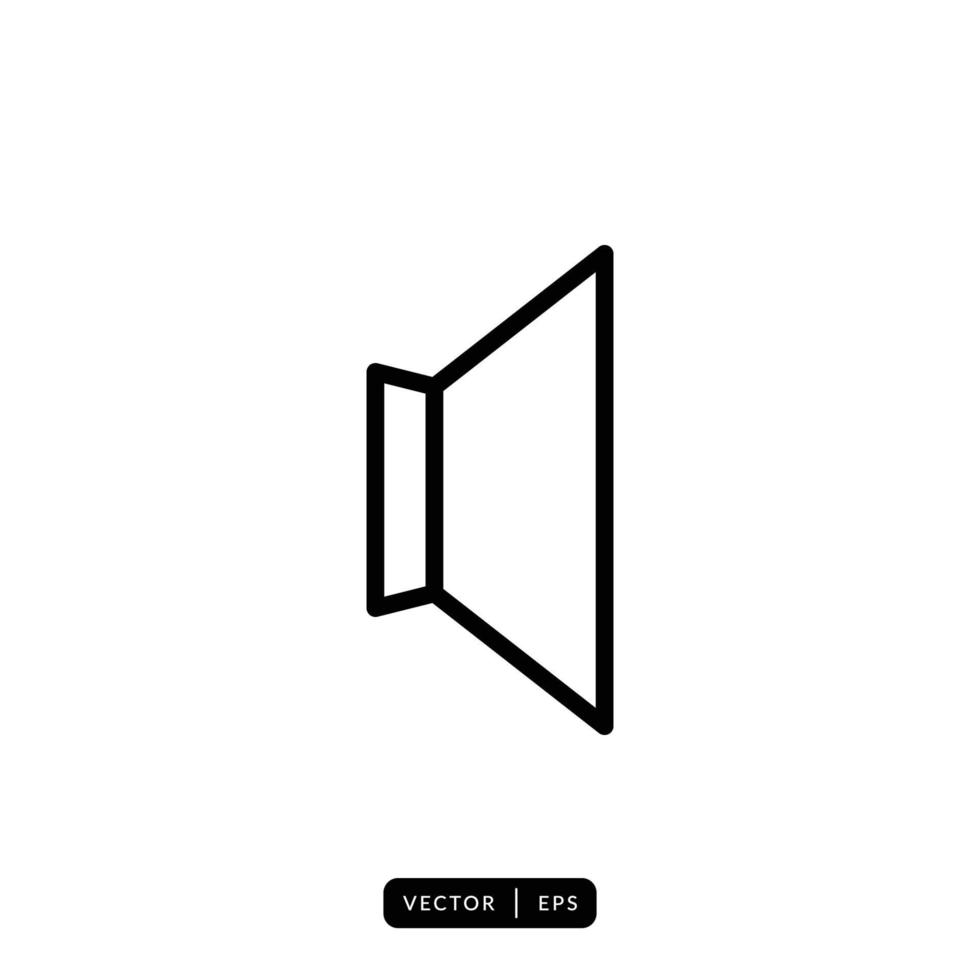 Speaker Icon Vector - Sign or Symbol