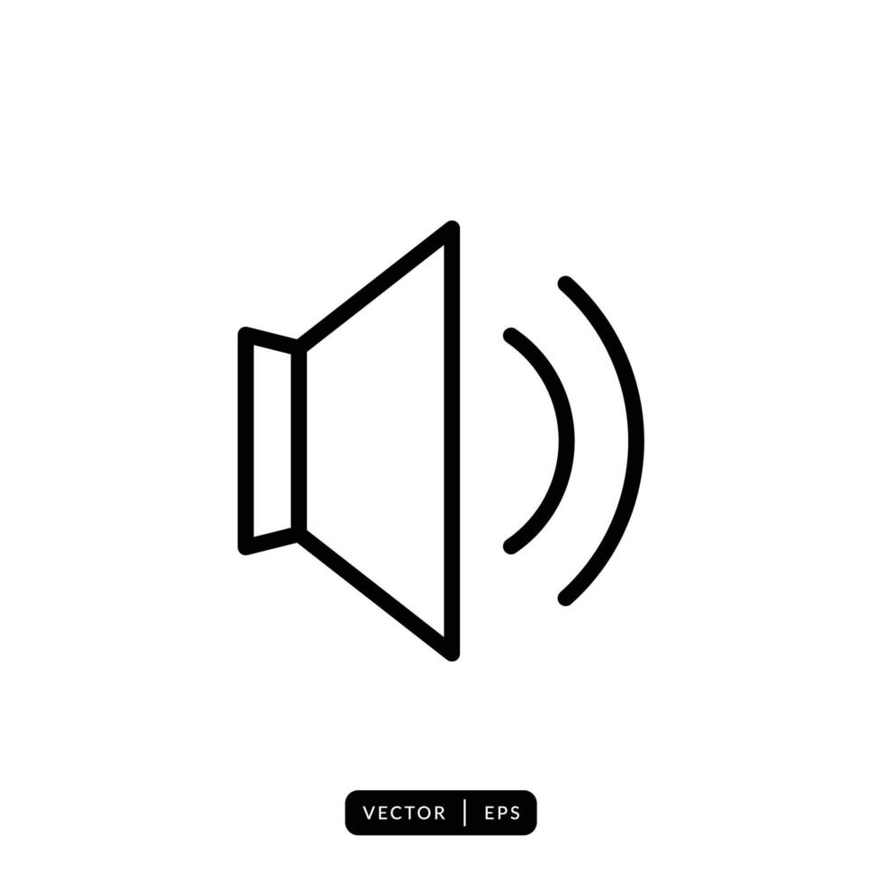 Speaker Icon Vector - Sign or Symbol