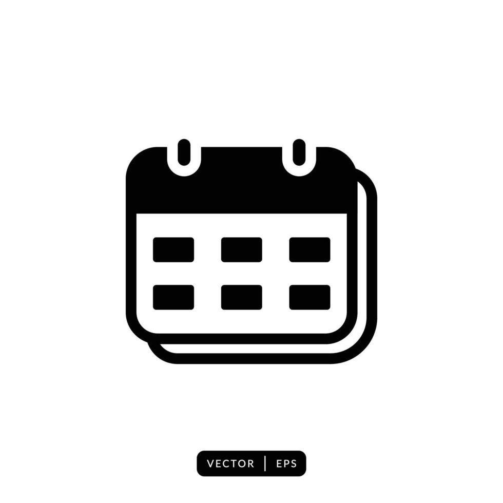 Calendar Icon Vector - Sign or Symbol