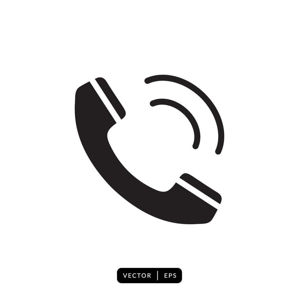 Telephone Icon vector - Sign or Symbol