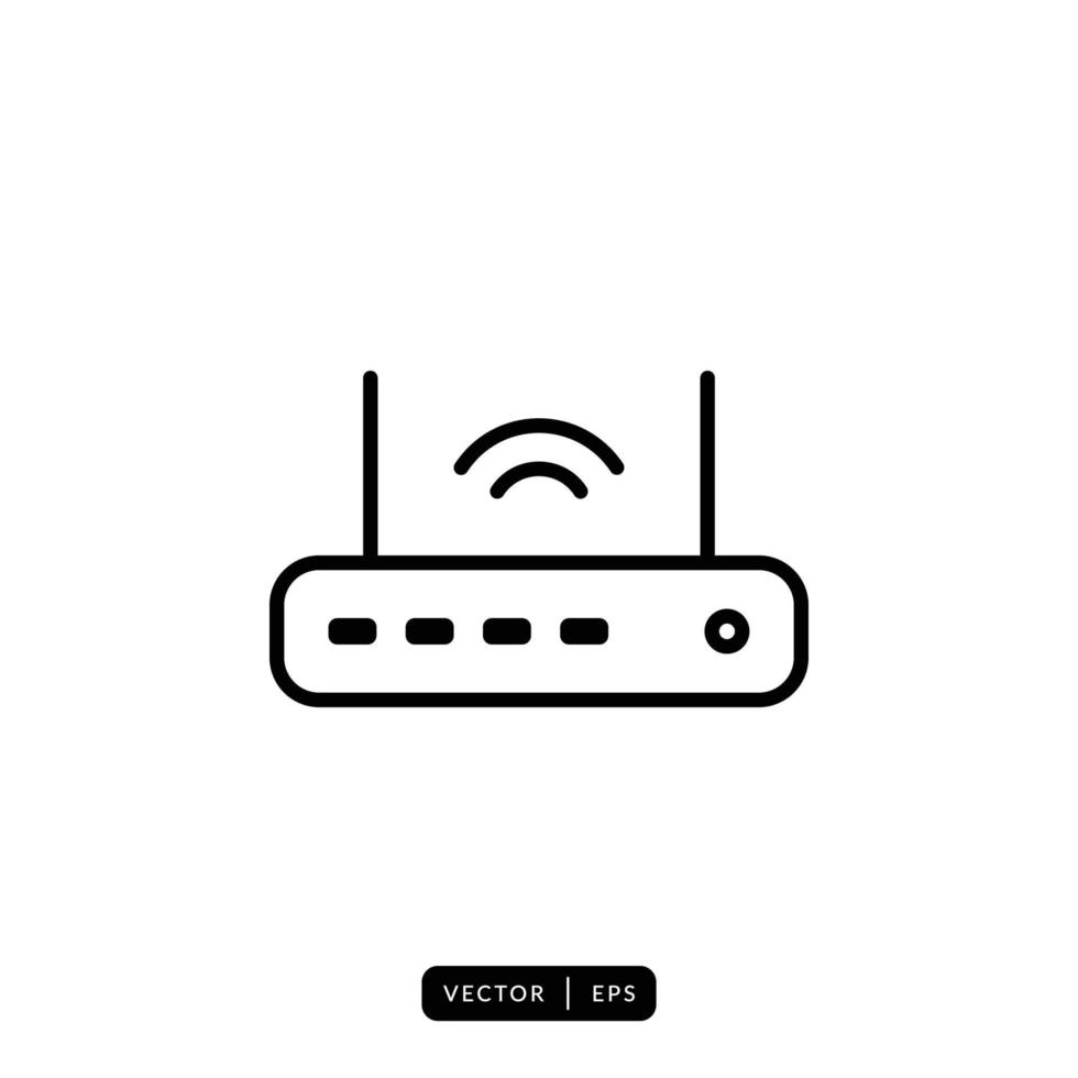 Router Icon Vector - Sign or Symbol