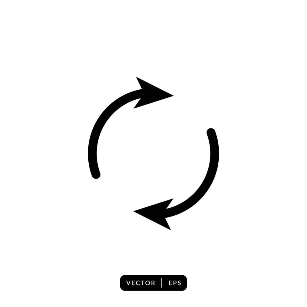 Refresh Icon Vector - Sign or Symbol