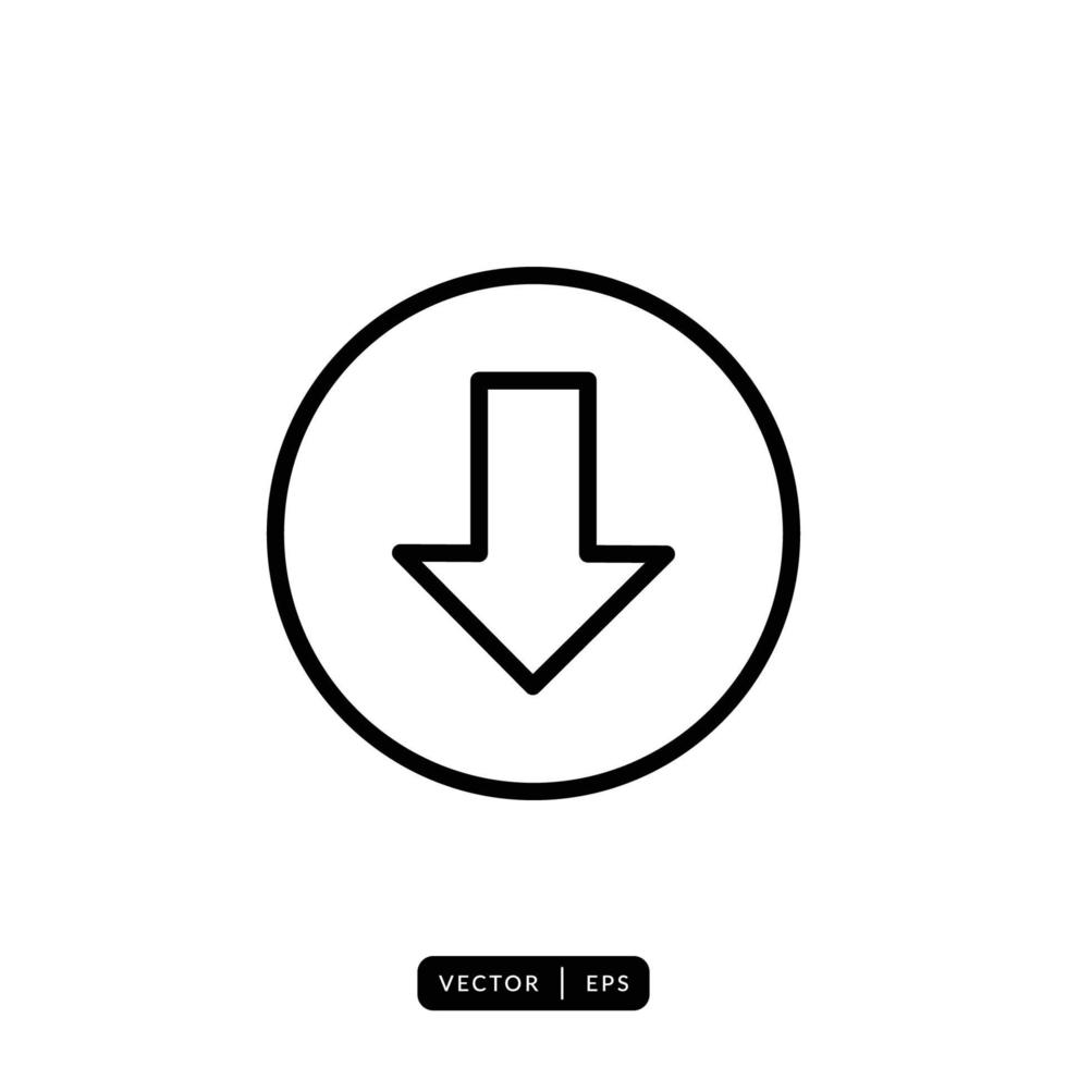 Download Icon Vector - Sign or Symbol