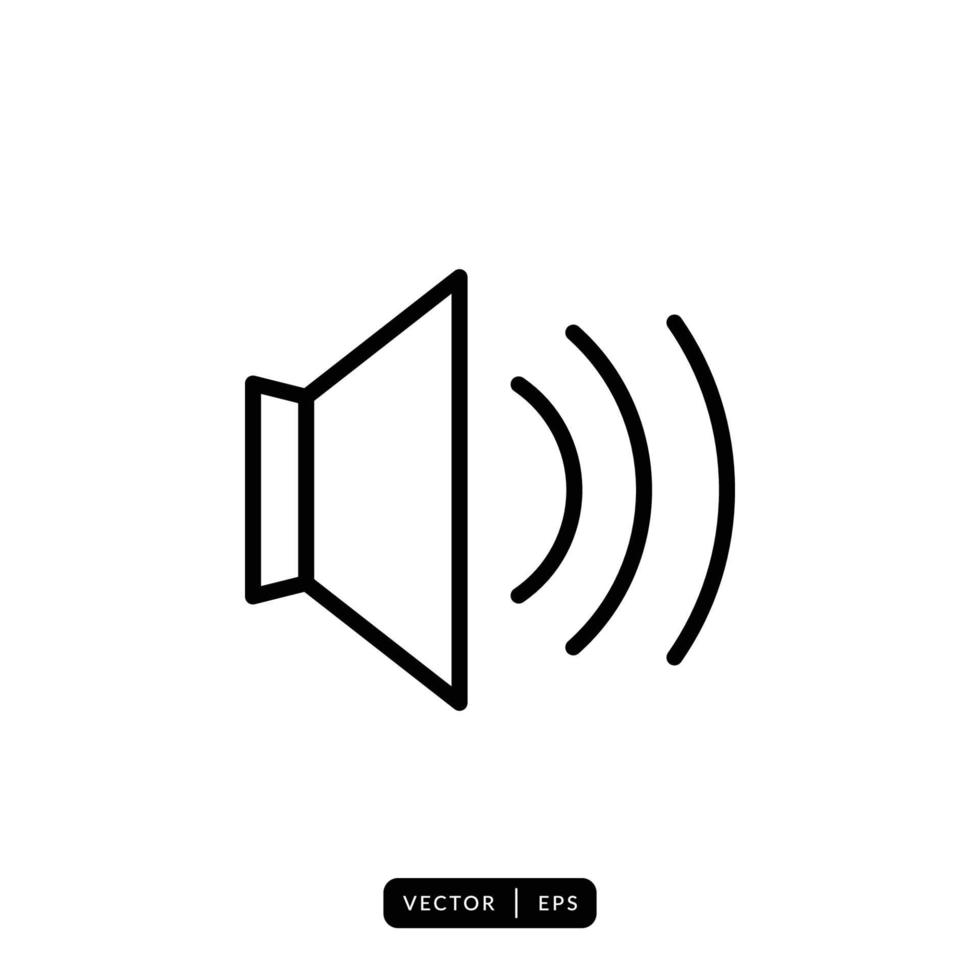 Speaker Icon Vector - Sign or Symbol