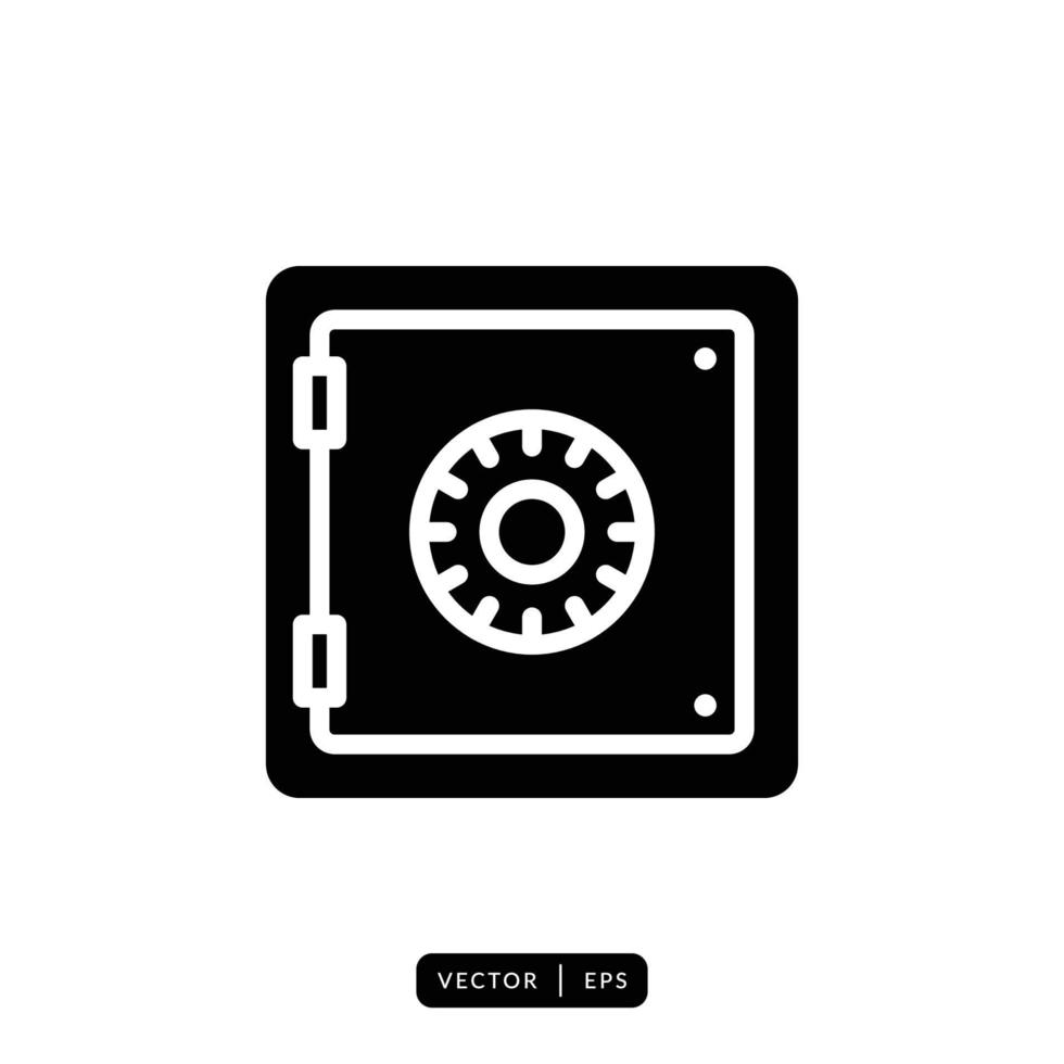 Safe Box Icon Vector - Sign or Symbol