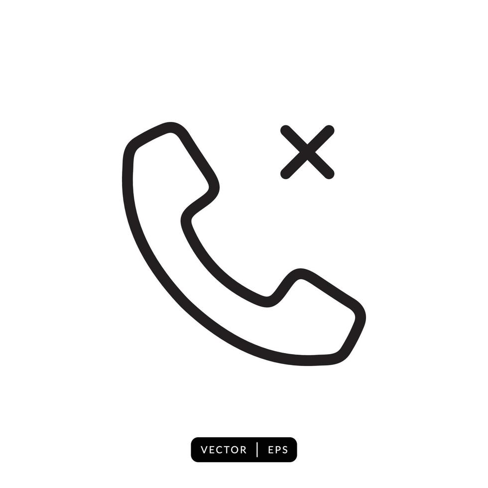 Telephone Icon vector - Sign or Symbol