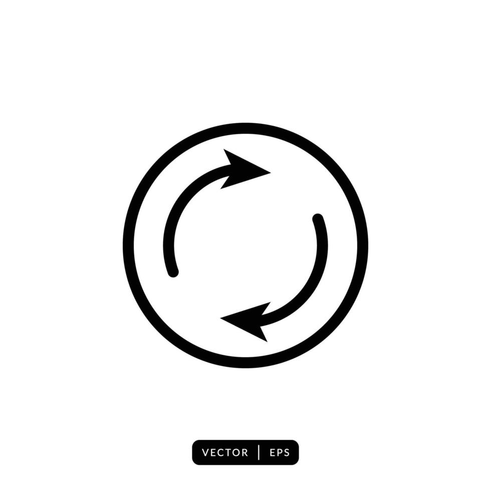 Refresh Icon Vector - Sign or Symbol