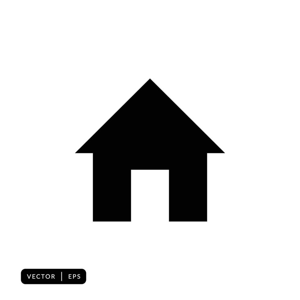Home Icon Vector - Sign or Symbol