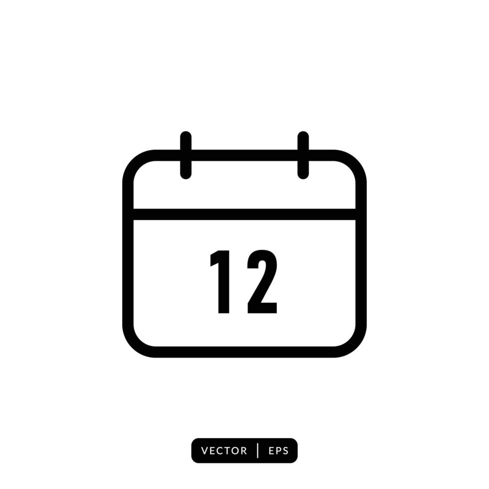 vector de icono de calendario - signo o símbolo