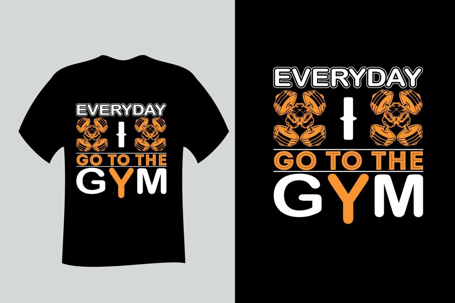 Gym Fitness T Shirt Design vector