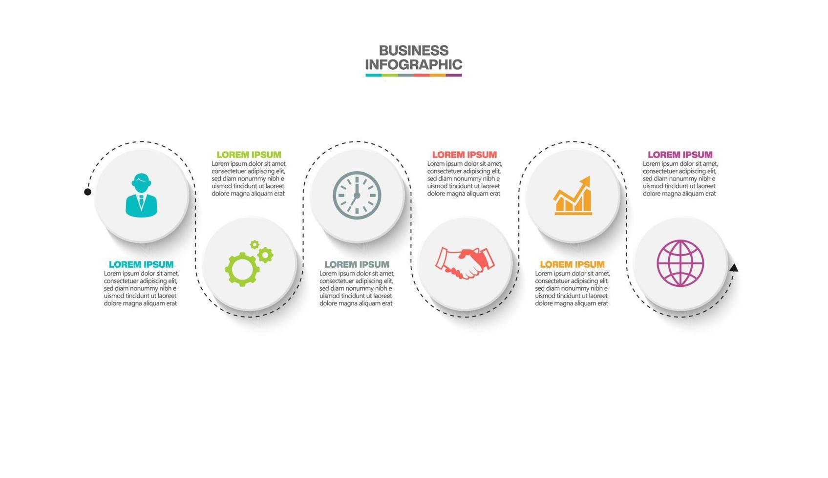 Presentation business infographic template vector