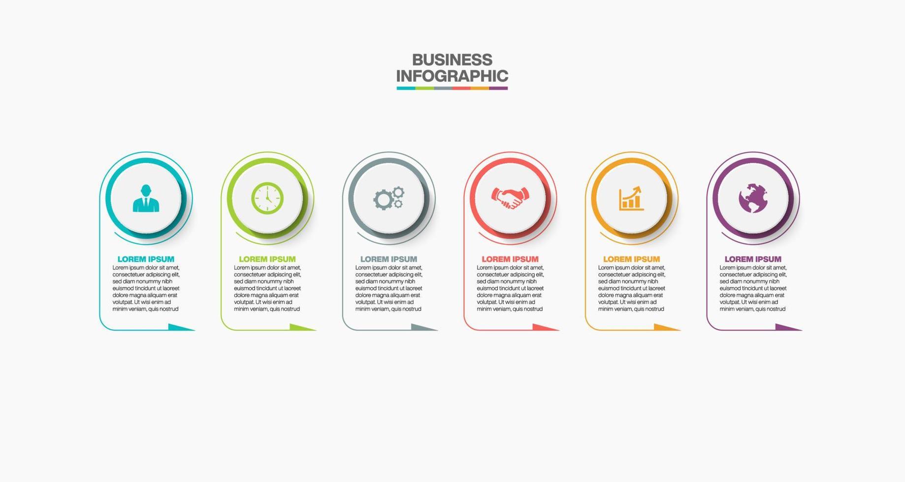 Presentation business infographic template vector