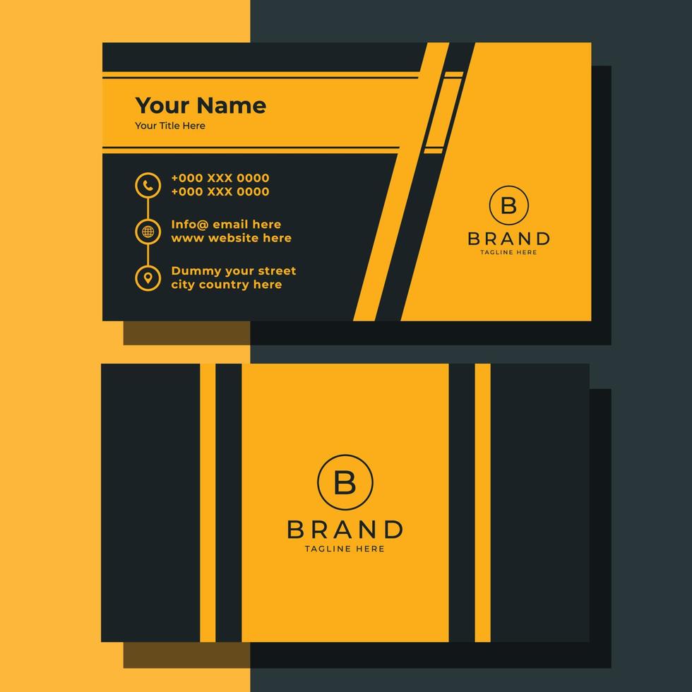 Elegant Simple Business Card Design Template vector