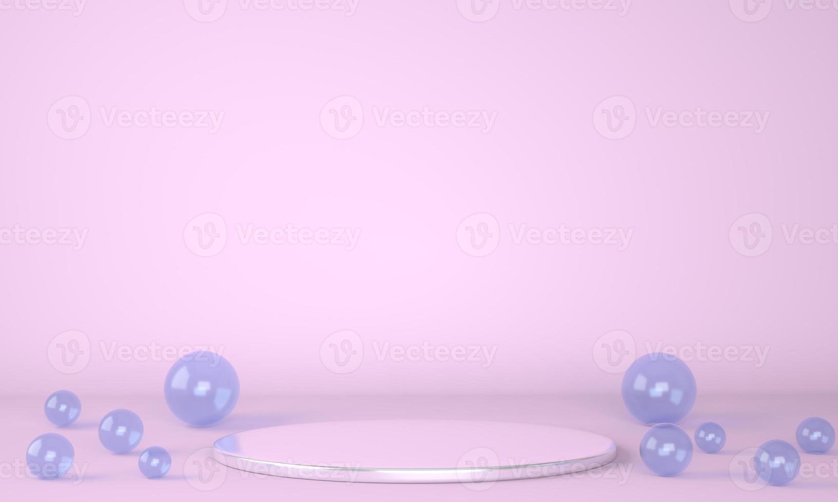 Product podium on pastel background 3d. Abstract minimal geometry concept. Studio stand platform theme. Exhibition and business marketing presentation stage. photo