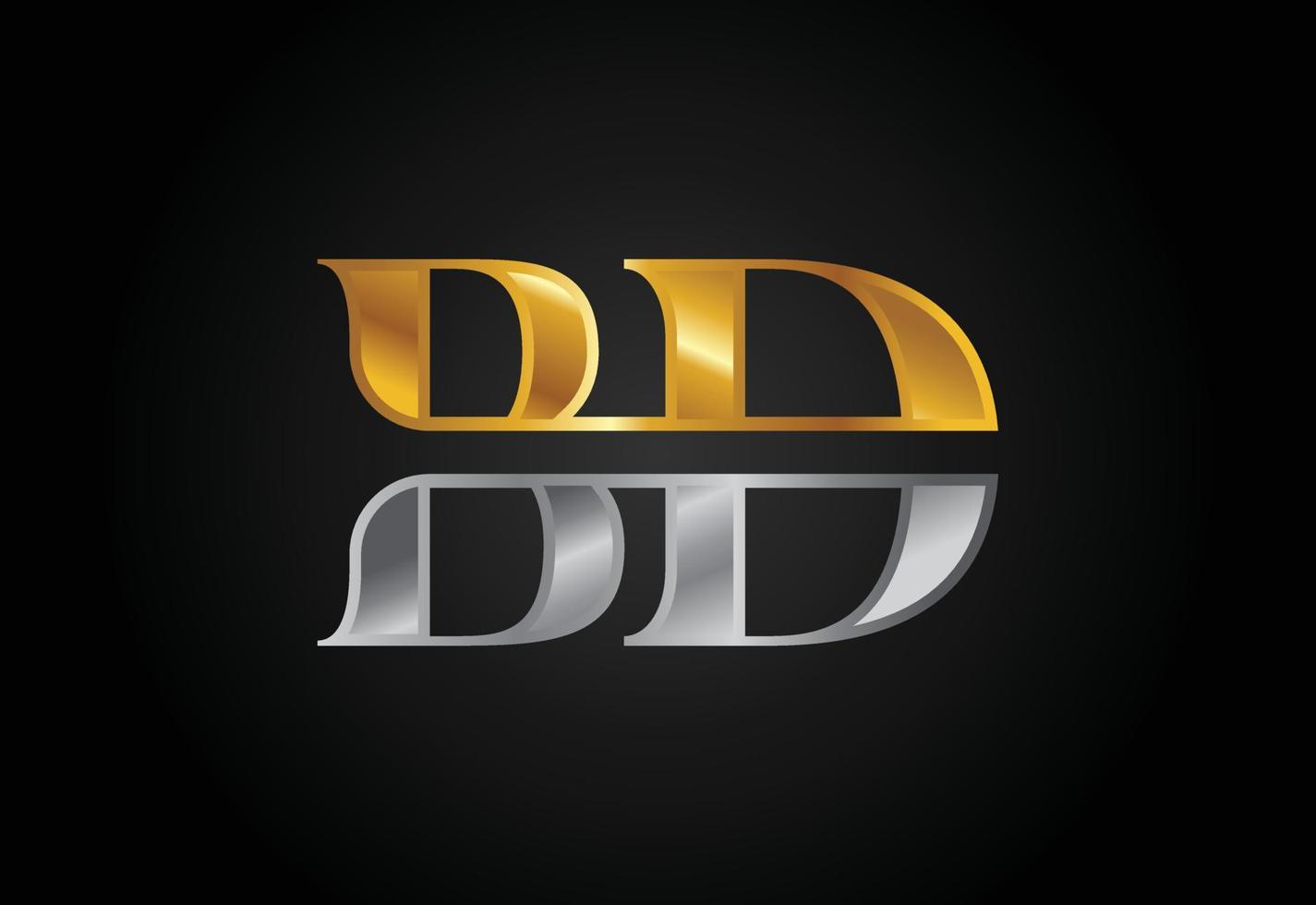 vector de diseño de logotipo bd de letra inicial. símbolo del alfabeto gráfico para la identidad empresarial corporativa