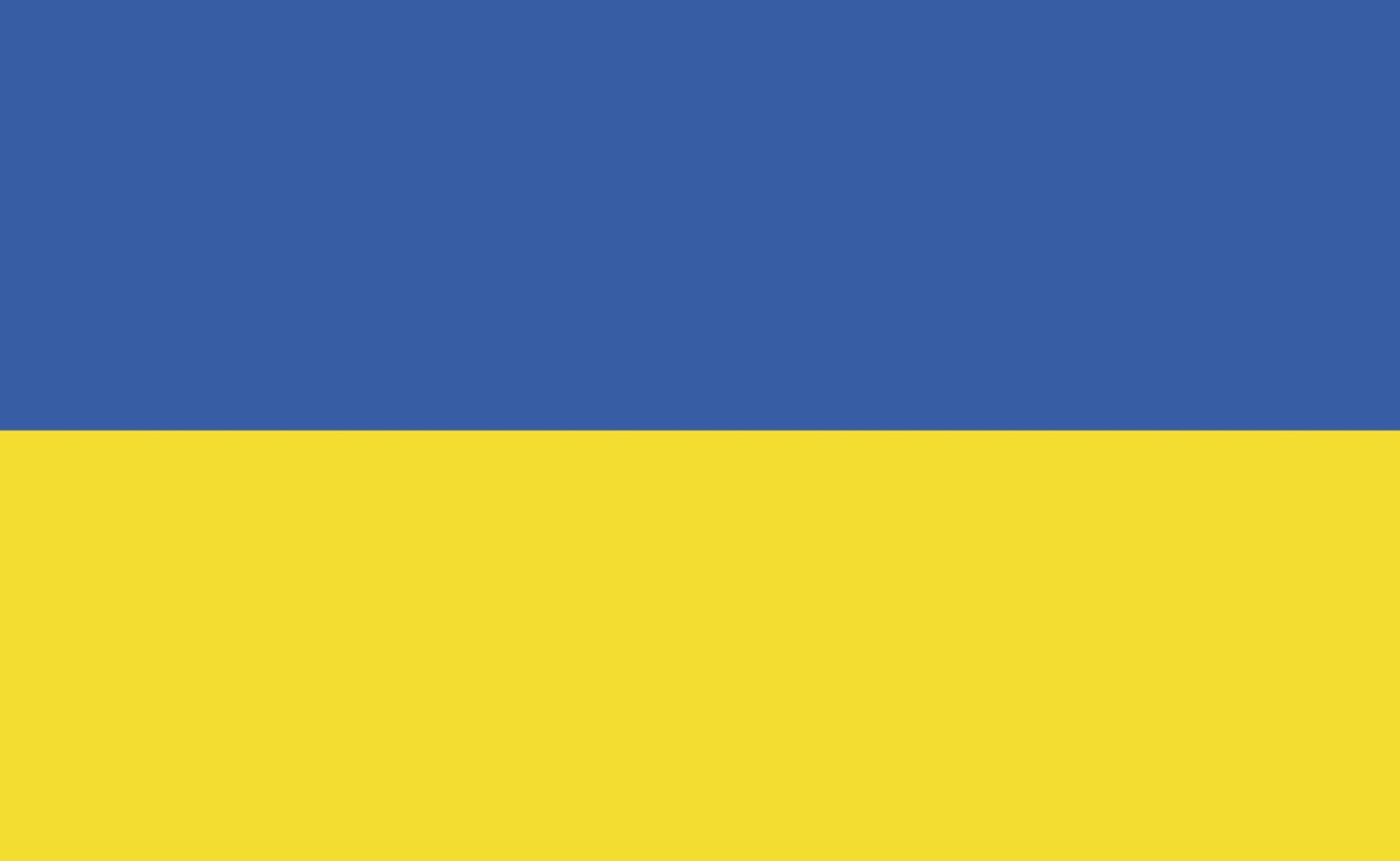 Ukraine national flag in exact proportions - Vector