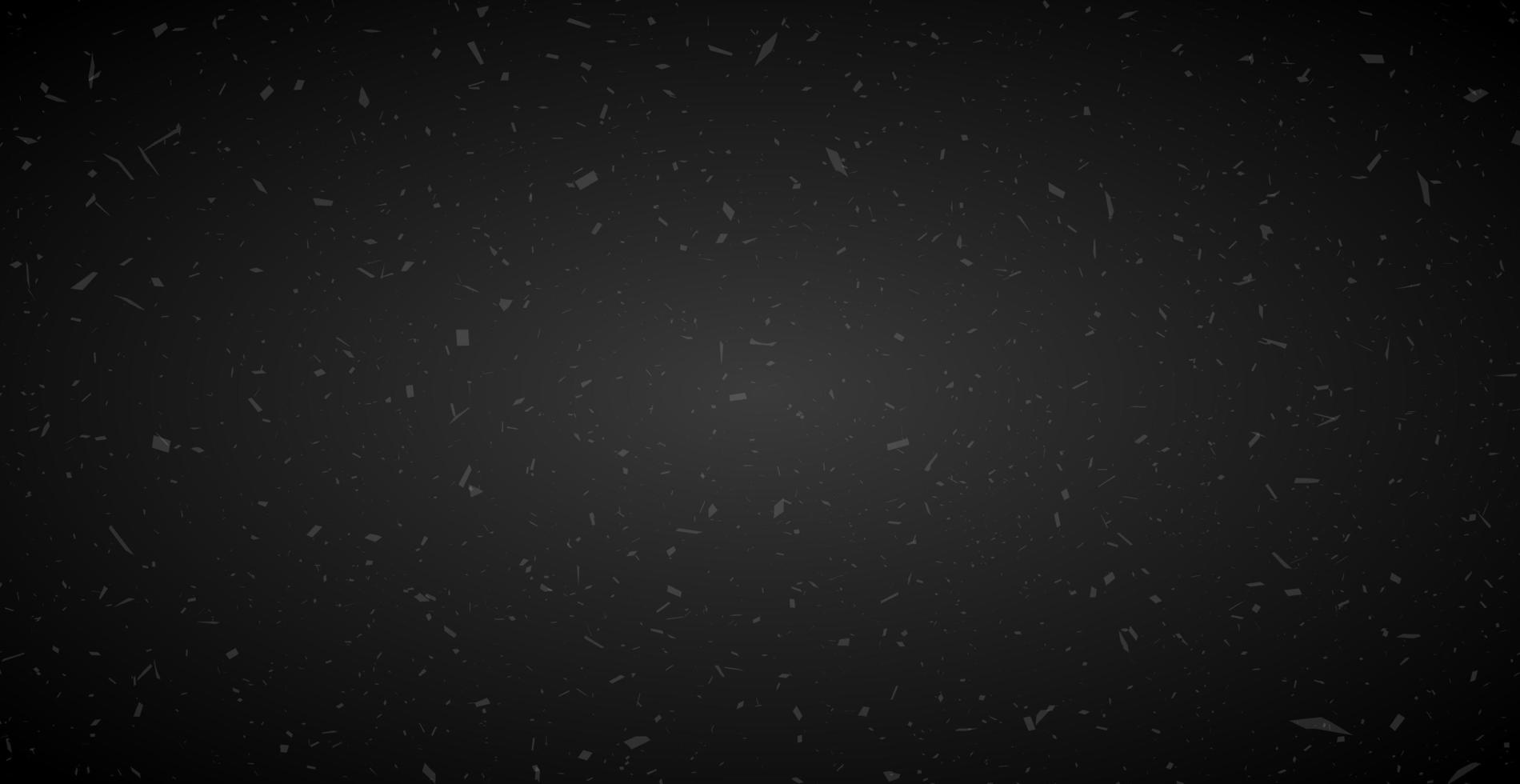 Panoramic black grunge background web texture - Vector