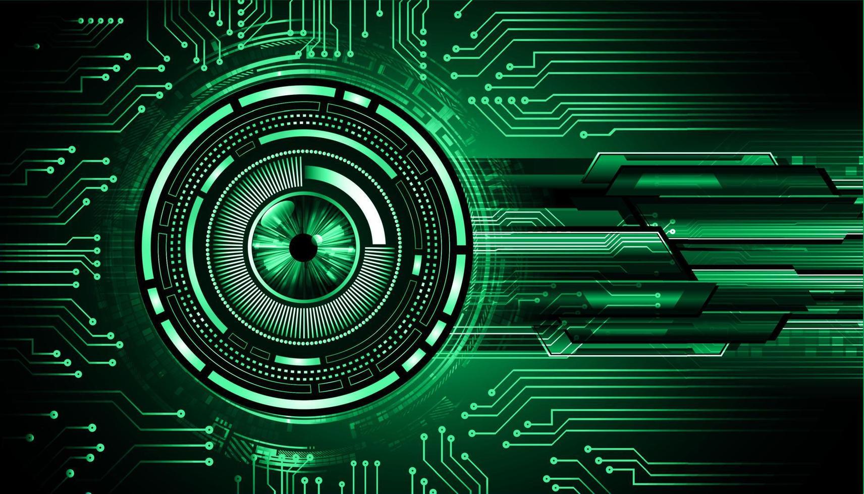 eye cyber circuit future technology concept background vector