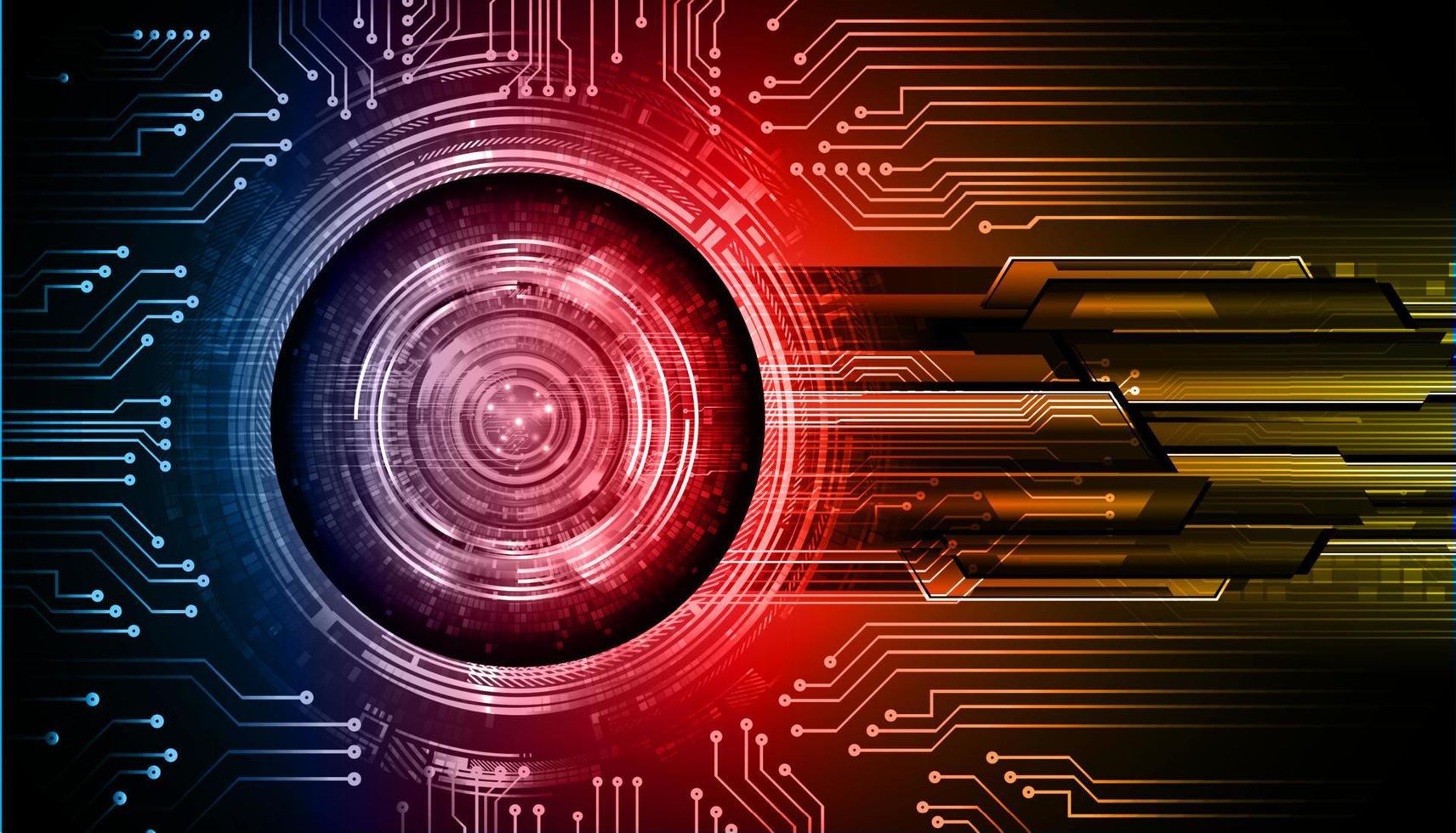 eye cyber circuit future technology concept background vector