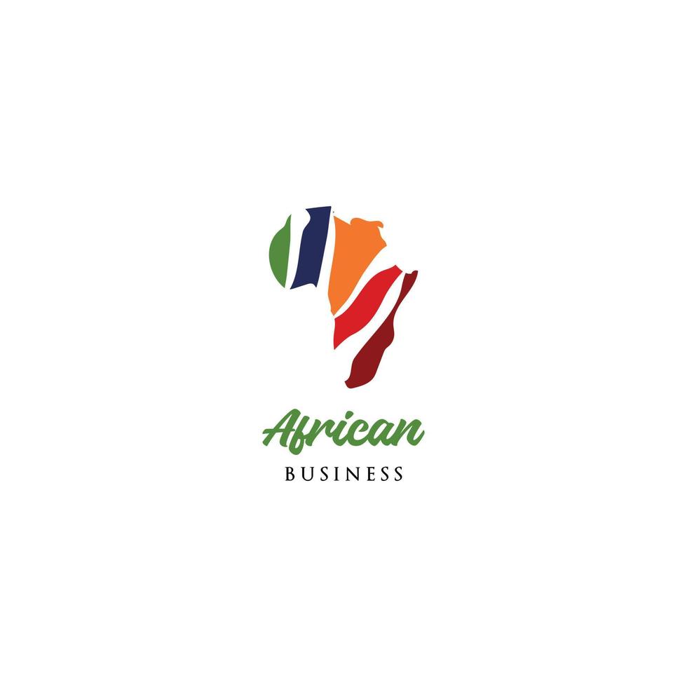 inspiración para el diseño del logotipo del mapa de África vector