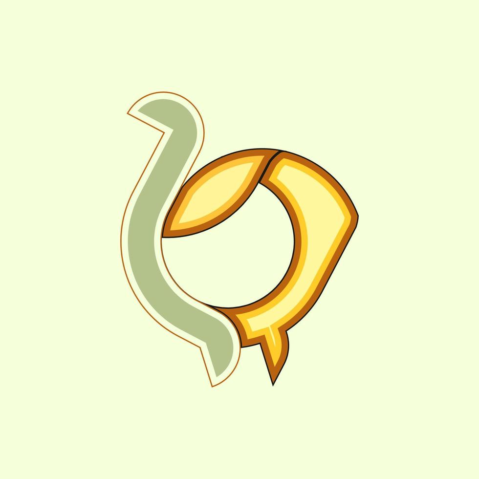 logo strange abstract design vector