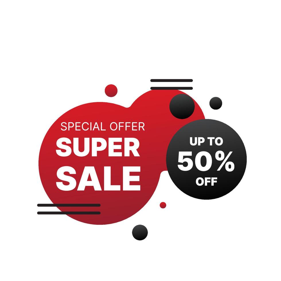 sale label design with gradient fluid shapes. business vector illustration