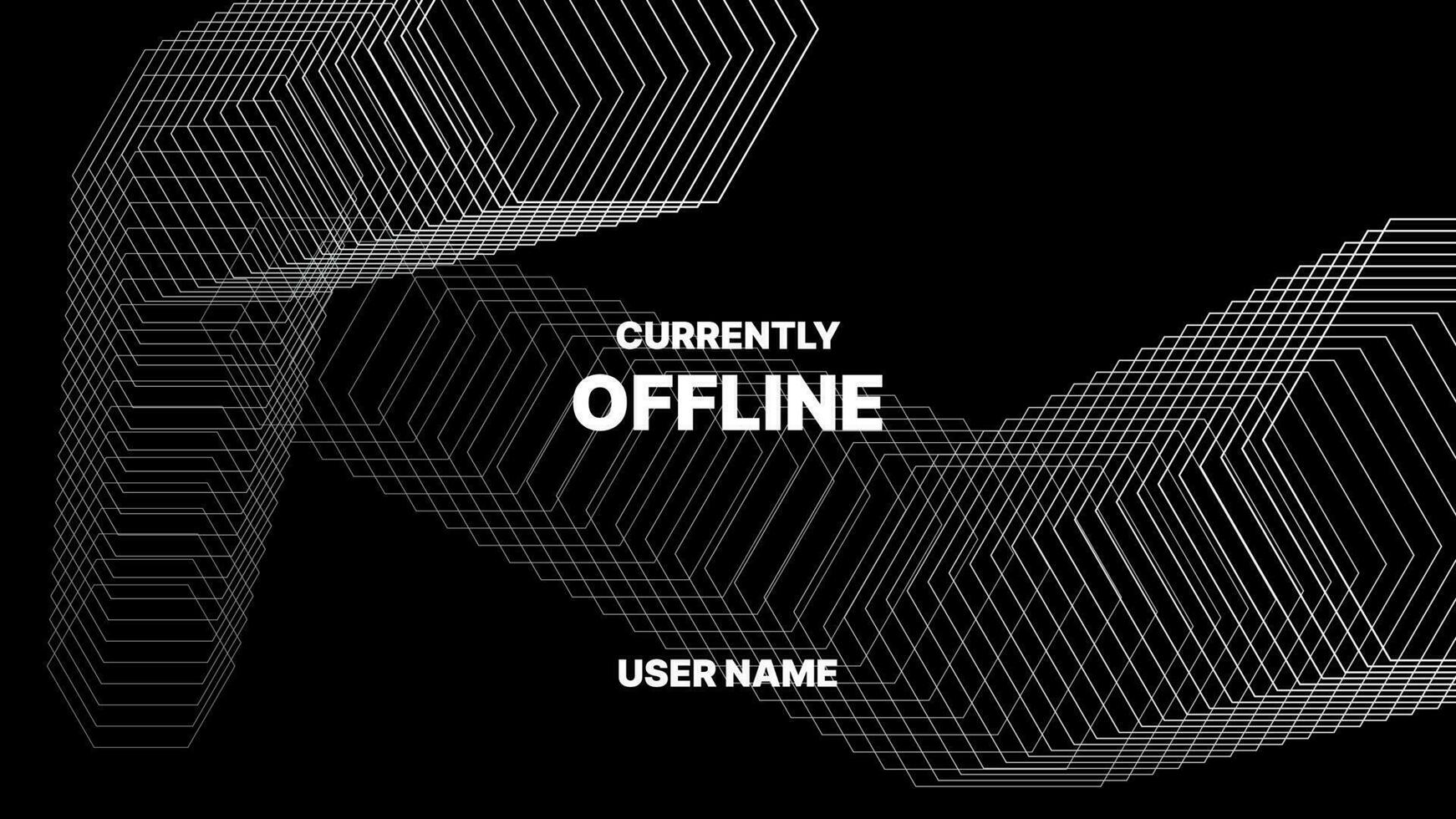 abstract futuristic background for streaming banner offline mode vector