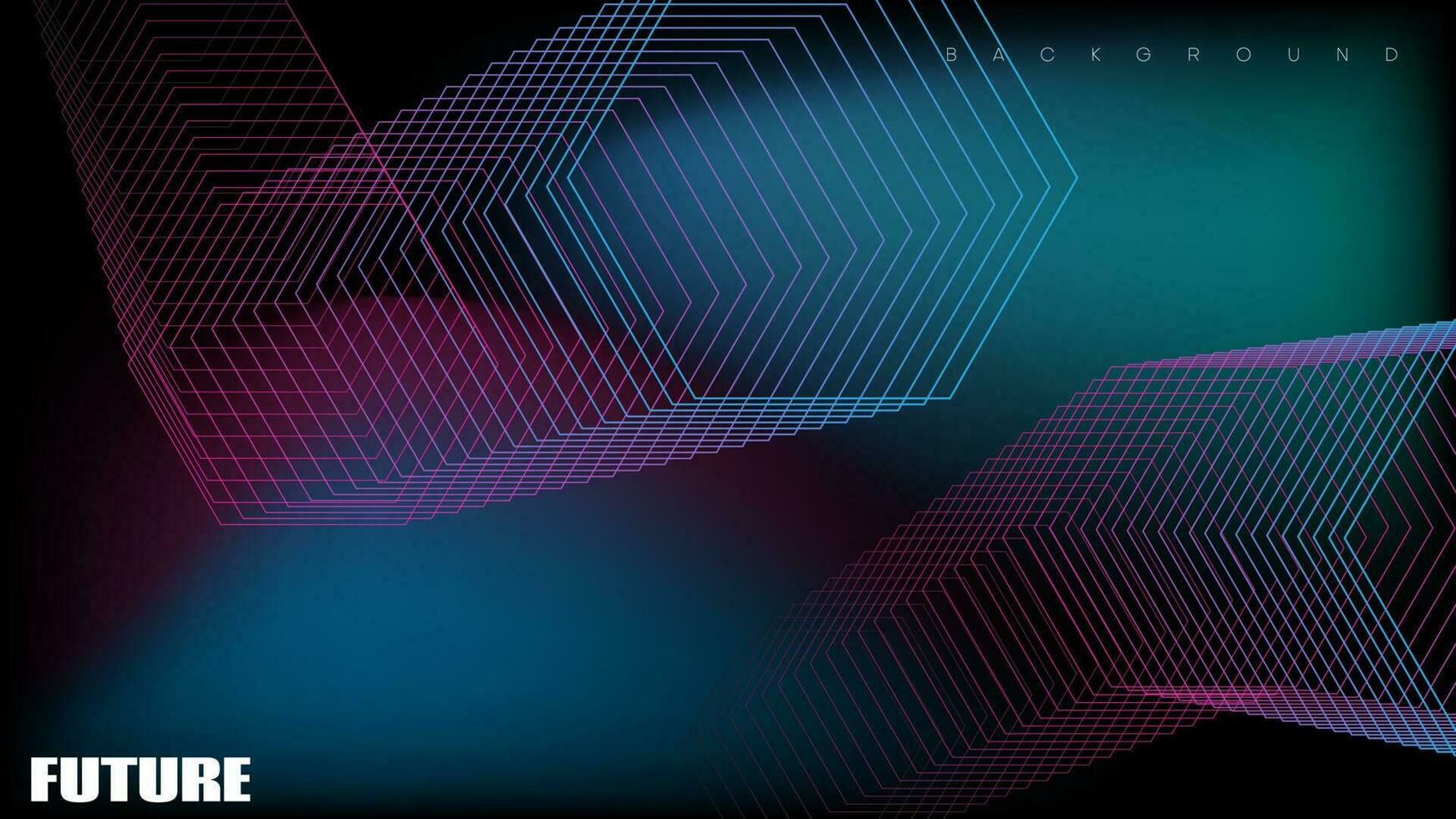 abstract futuristic background with gradient hexagonal shapes.vector illustration vector