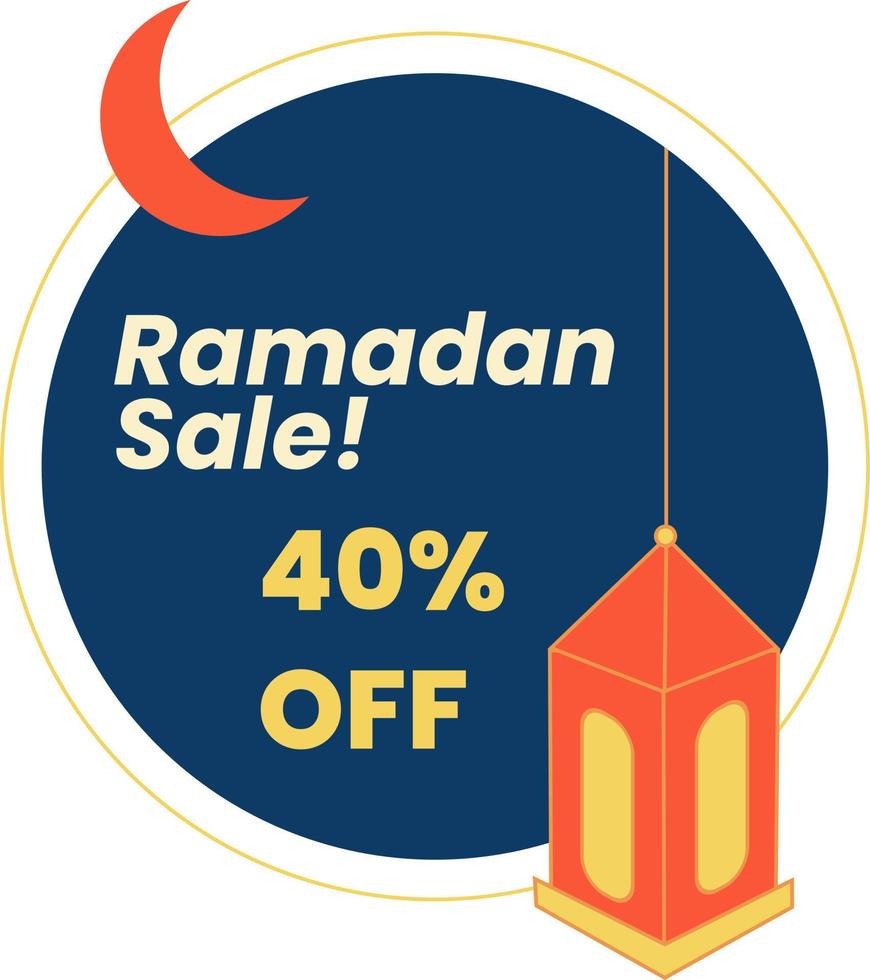 diseño de banner promocional de ramadán, venta de ramadán, descuento de ramadán vector